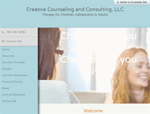Tablet Screenshot of creativecounselinggroup.com